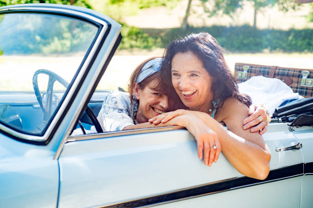 istock Two Lesbian Couple on Road Trip 981120382