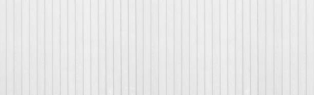 istock Panorama of White vintage wood plank pattern and seamless background 981152394