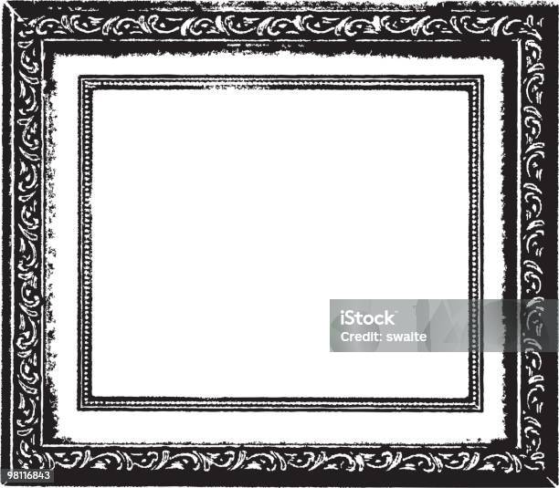Cornice Per Foto - Immagini vettoriali stock e altre immagini di Bianco e nero - Bianco e nero, Cornice per foto, Eleganza