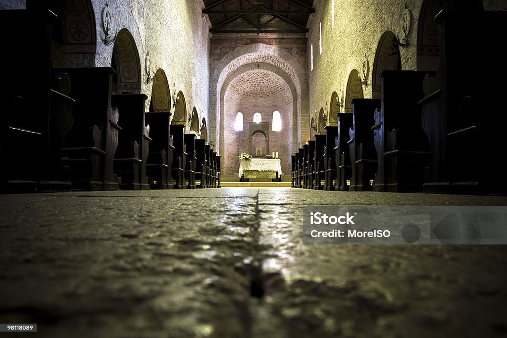 내부 이탈리아 교회 - 로열티 프리 내부 스톡 사진