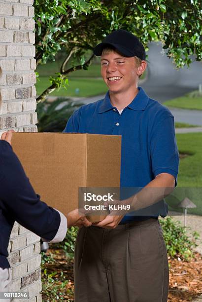 Package Delivery Stock Photo - Download Image Now - Alertness, Box - Container, Brown
