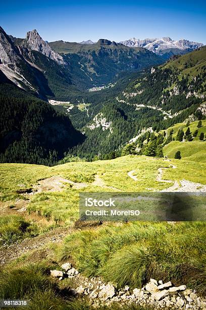 고산대 산 풍경 Dolomites 이탈리어 밸리 뷰 누구도 0명에 대한 스톡 사진 및 기타 이미지 - 0명, 경관, 계곡