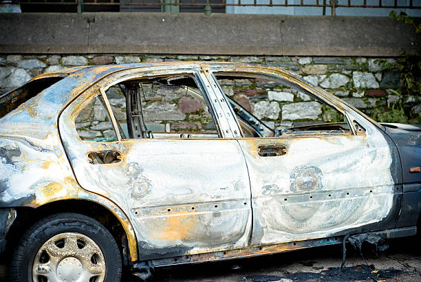 istock Burnt out and Stolen Car 98118403