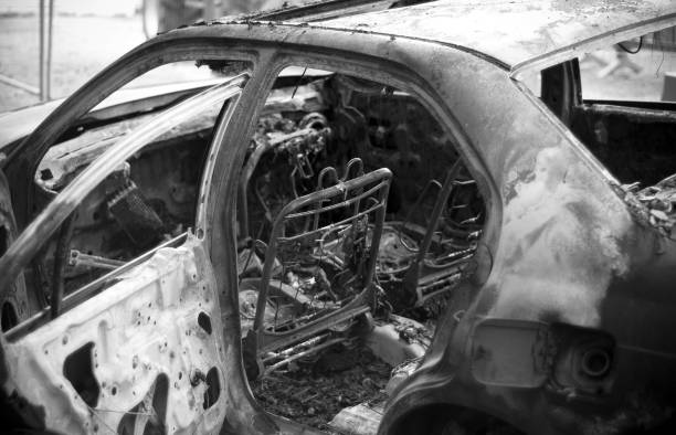 istock Burnt out and Stolen Car 98118554