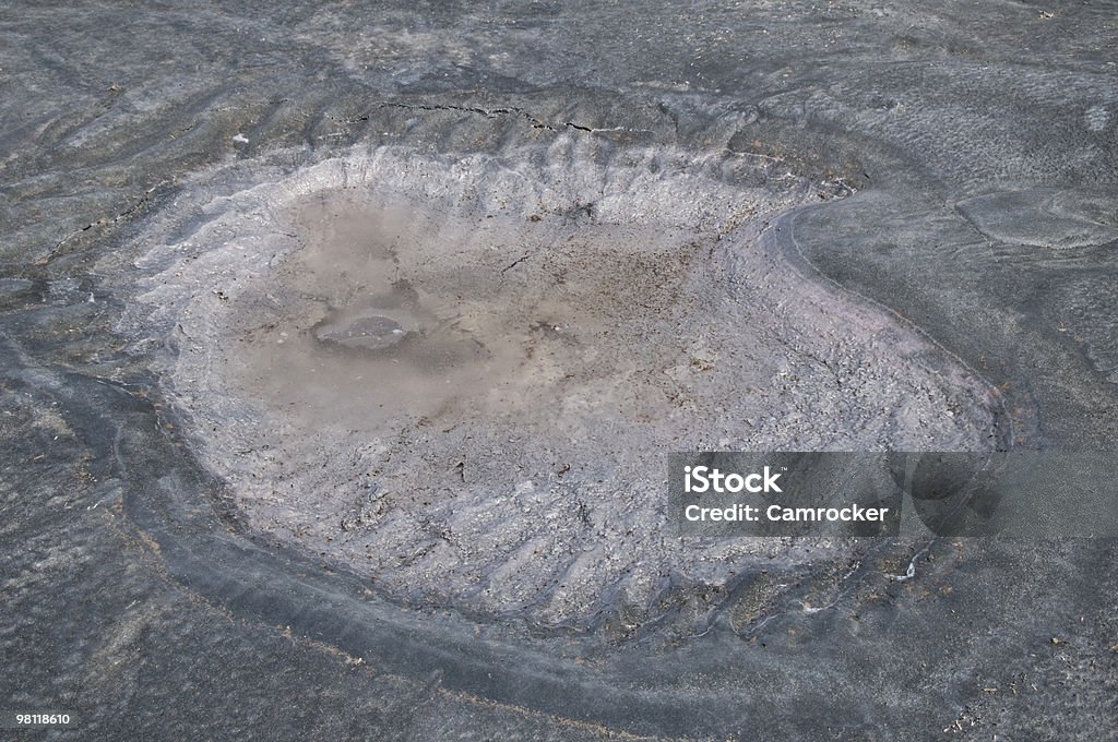 Сухой Озеро соли кровать депозит - Стоковые фото Brackish Water роялти-фри