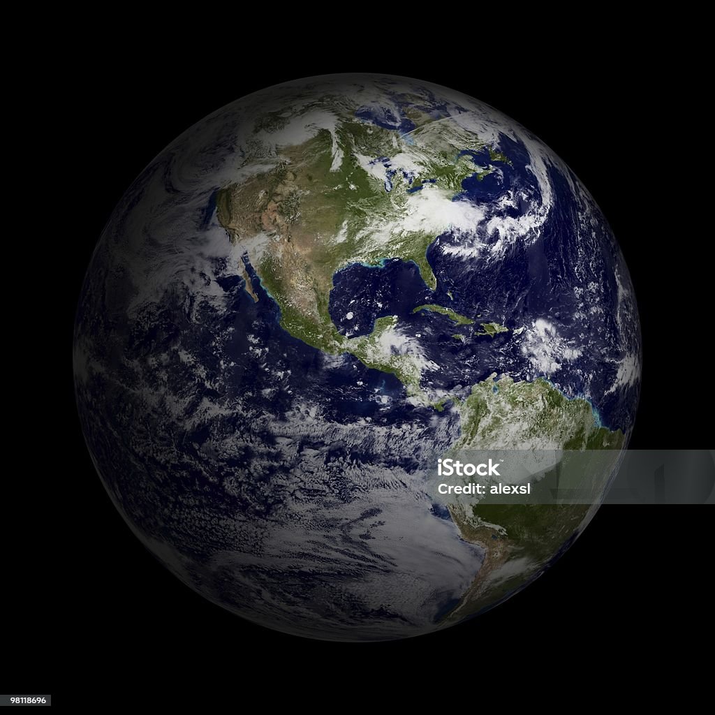 Terre depuis l'espace - Photo de Globe terrestre libre de droits