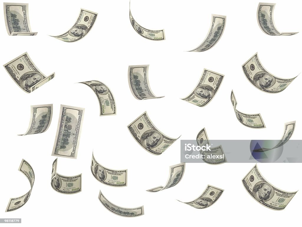 Падающие денег - Стоковые фото Деньги с неба роялти-фри