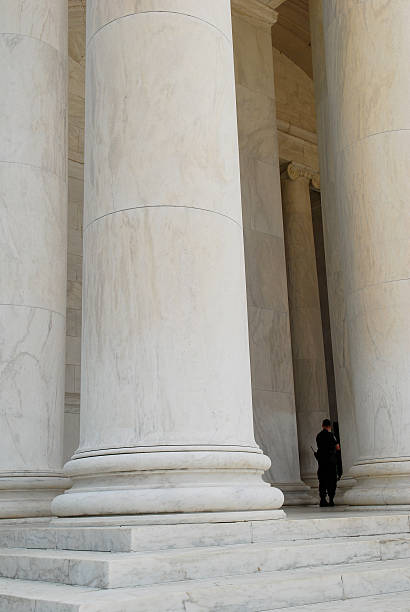 istock Security guard at Jefferson Memorial in Washington DC 98118895