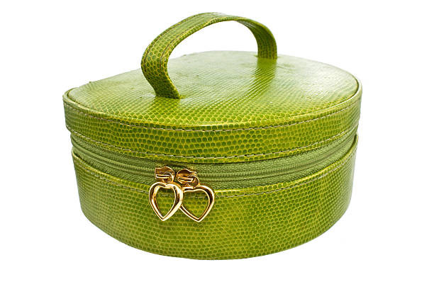 Green handbag stock photo