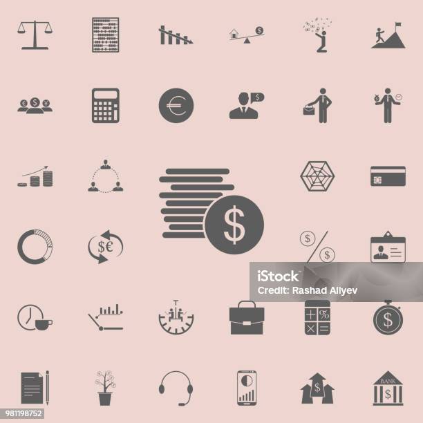 A Penny Of Money Icon Detailed Set Of Finance Icons Premium Quality Graphic Design Sign One Of The Collection Icons For Websites Web Design Mobile App Stock Illustration - Download Image Now