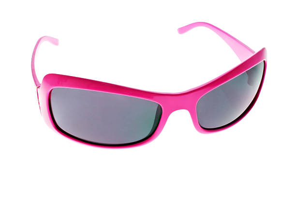 Pink glasses stock photo