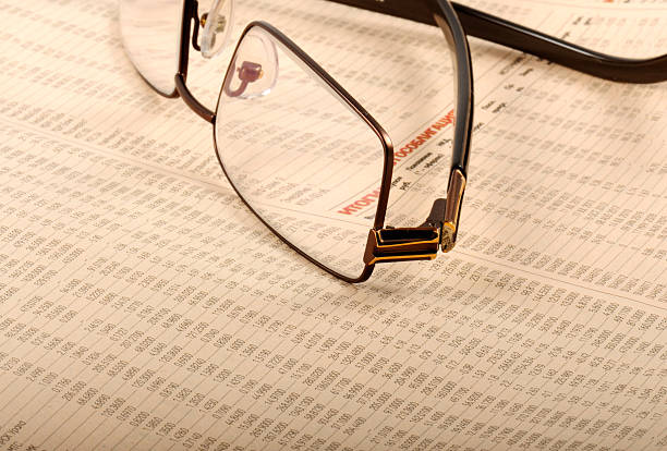istock Glasses On Business Report 98120213