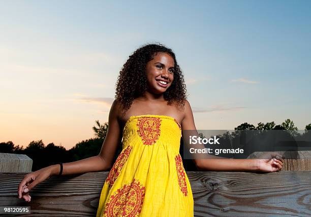 Sunshine Dress Girl Smiles Stock Photo - Download Image Now - African Ethnicity, Teenage Girls, Indigenous Peoples of the Americas