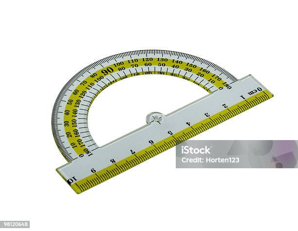 Protractor Stock Photo - Download Image Now - Algebra, Angle, Color Image