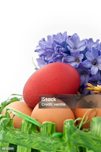 Easter Egg Stock Photo - Download Image Now - Animal Egg, Basket, Blue