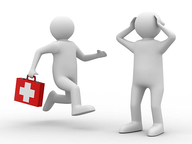 Isolated Helping Hand Giving Support to Kneeling Figure Showcasing Empathy and Aid