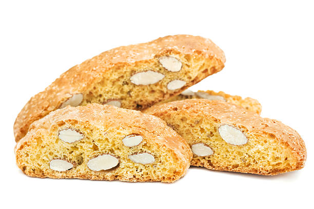 pusta włoski pliki cookie - biscotti isolated cantucci almond zdjęcia i obrazy z banku zdjęć