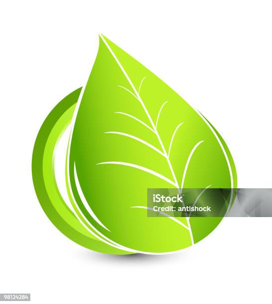 Leaf Concept Stock Illustration - Download Image Now - Abstract, Care, Circle