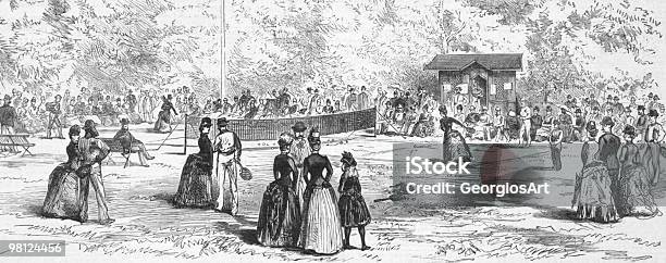 19th Century Tennis In Germany Stock Illustration - Download Image Now - History, Tennis, Activity