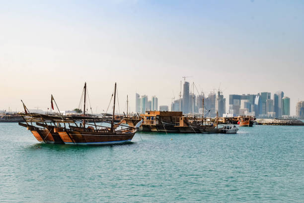 istock Dhow boats in the bay 981290726