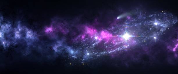 istock Planets and galaxies, science fiction wallpaper. 981290992