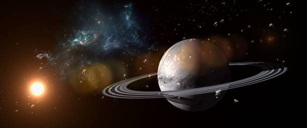istock Planets and galaxies, science fiction wallpaper. 981291054