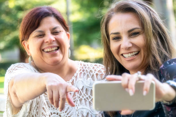 istock Friends posing together for a selfie 981294110
