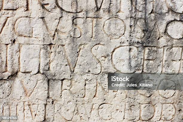 Ancient Roman Inscription Stock Photo - Download Image Now - Engraved Image, Monument, Stone Material