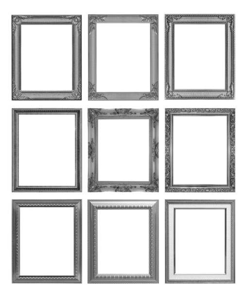 istock The antique  frame on the white background 981311888