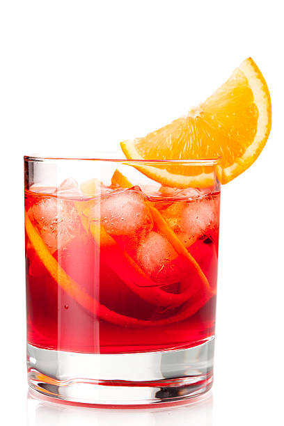 istock Alcohol cocktail collection - Negroni with orange slice 98131289