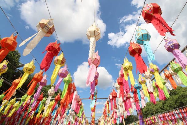 istock Paper lamp, lanterns Lamphun thailand 981315394