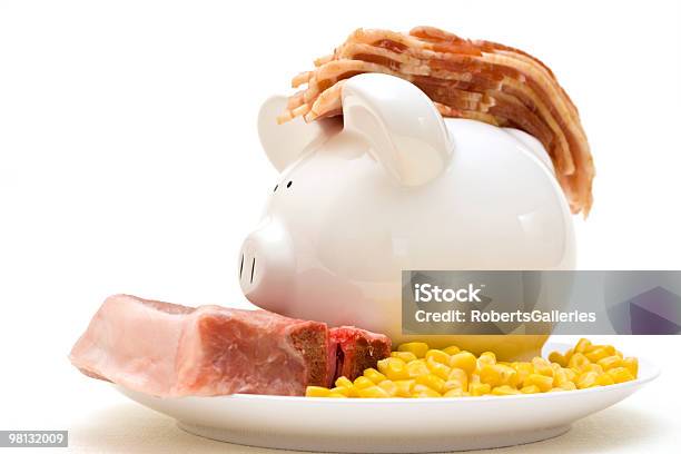 Pig And Pork Chop Stock Photo - Download Image Now - Bacon, Cholesterol, Cholesterol Ester