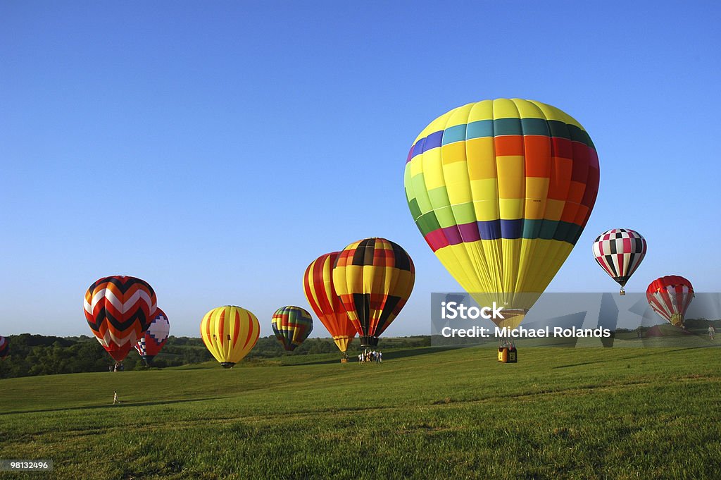 balloon field - Lizenzfrei Heißluftballon Stock-Foto