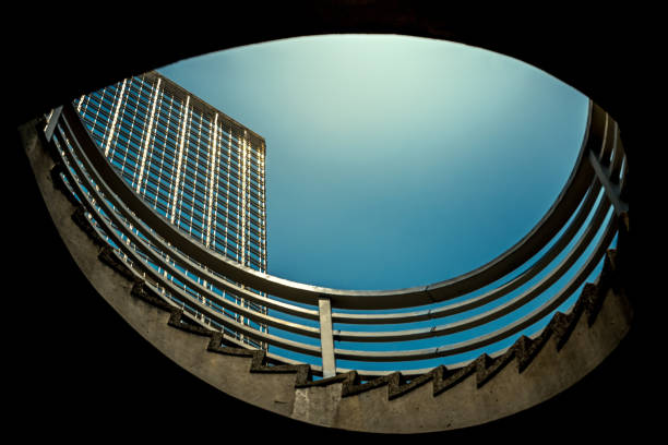 istock Modern office building detail, glass surface 981326348