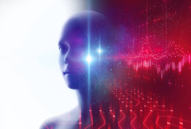 istock silhouette of virtual human on circuit pattern technology 3d illustration 981335678