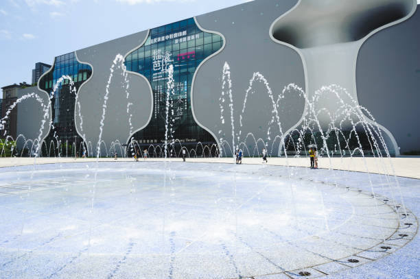 Taichung,Taiwan - Jun 16,2018 : National Taichung Theater is a continuation of the 1987 completion of the National Concert Hall and Theater. After nearly 30 years since the first opening of a national performance venue, NTT is a 21st-century cultural facility that is not only a new landmark in the city, but also represents a cultural step forward.