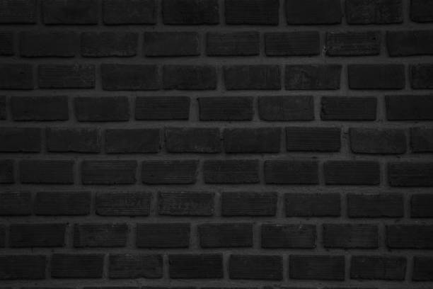 istock Black and white brick wall texture background or wallpaper abstract paint to flooring and homework. 981339196