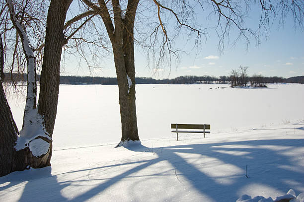 istock View Across a Frozen Snow Covered Lake 98134623