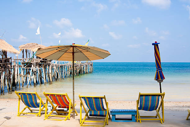 Koh Samet is an idyllic island about 200km south-east of Bangkok and around 6 km off the coast of Rayong province. Its beautiful beaches especially in the north-east of the island have been described as having the whitest sand in the kingdom