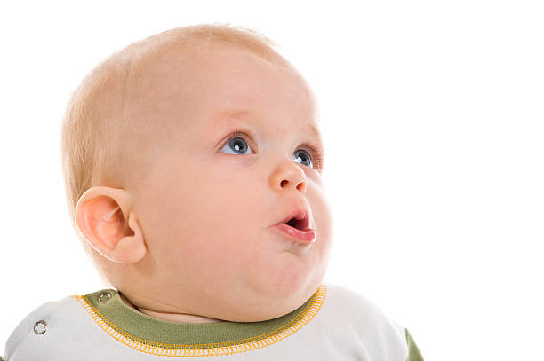 istock Closeup portrait of newborn 98135444