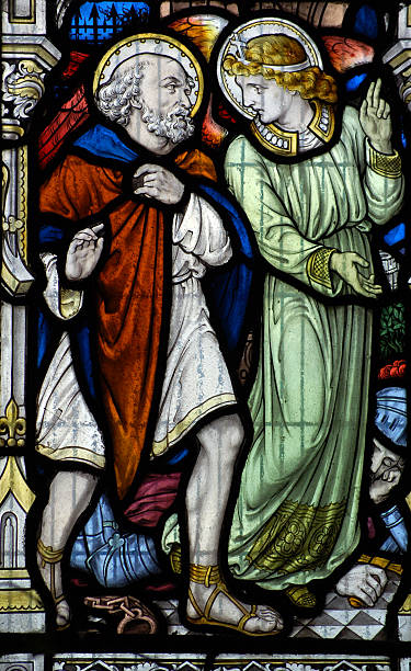 istock Angel and Saint Leonard of Noblac 98139154