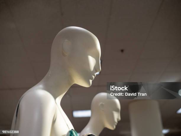 Female Mannequins Wearing Tank Tops On Display In A Department Store Stock Photo - Download Image Now