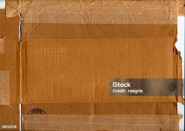 Tekturowe Pudełko I Pakowania Taśmy Xxl - zdjęcia stockowe i więcej obrazów Karton - Tworzywo - Karton - Tworzywo, Podarty, Pudełko
