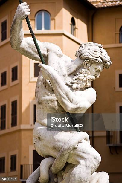 Neptuneskulptur In Rom Italien Stockfoto und mehr Bilder von Neptunbrunnen - Piazza Navona - Neptunbrunnen - Piazza Navona, Alt, Altertümlich