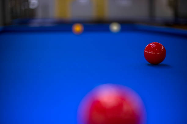 istock Billiards, billiard table. Balls on the billiard table. 981418684