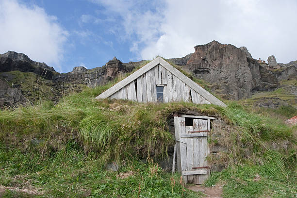 istock Old turf house in Iceland 98142429