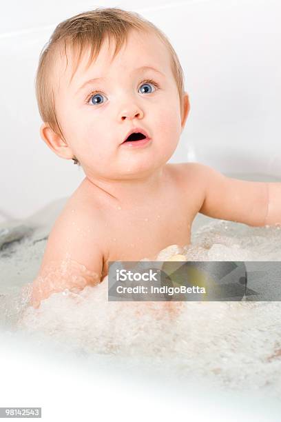 Surprised Girl Stock Photo - Download Image Now - Baby - Human Age, Bathtub, Babies Only