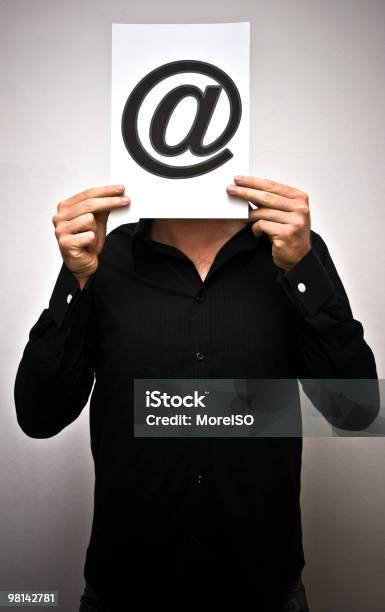 Mr Email Stock Photo - Download Image Now - 'at' Symbol, Abstract, Adult