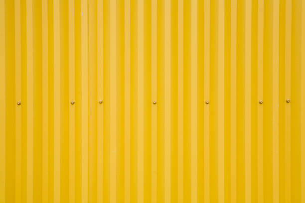 istock Industrial warehouse corrugated metal wall backgrounds, textures and patterns 98142948