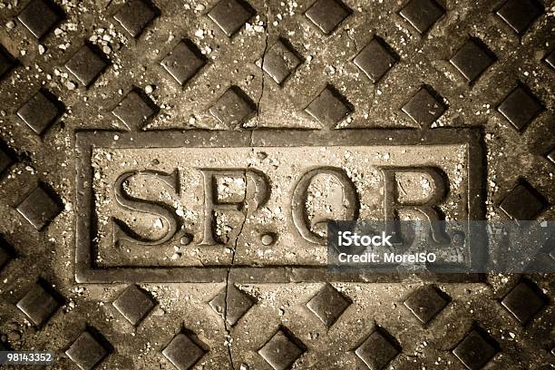 Spqr Roma - Fotografias de stock e mais imagens de Roma - Itália - Roma - Itália, Roma Antiga, Texto